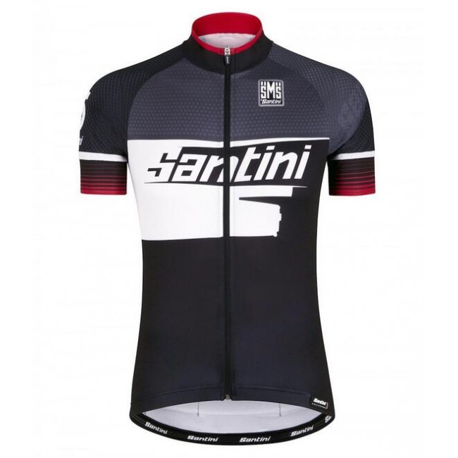 2016 Santini Atom 2.0 nero bianco Rosso Maglia Ciclismo Manica Corta 66615-EX 2016 Santini Atom 2.0 nero bianco Rosso Maglia Ciclismo Manica Corta 66615-EX