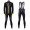 2016 Santini VEGA nero -giallo Squadre Pro Abbigliamento Ciclismo Maglia Ciclismo Manica Lunga e Salopette Lunga 88268-MP