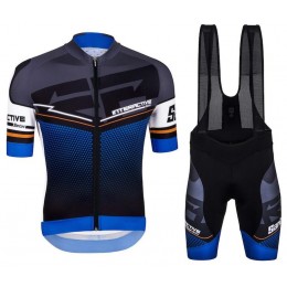 2016 Santini Interactive 3.0 nero blu Nuovo abbigliamento Ciclismo Completo Maglia Ciclismo Corta e Salopette 95054-GV