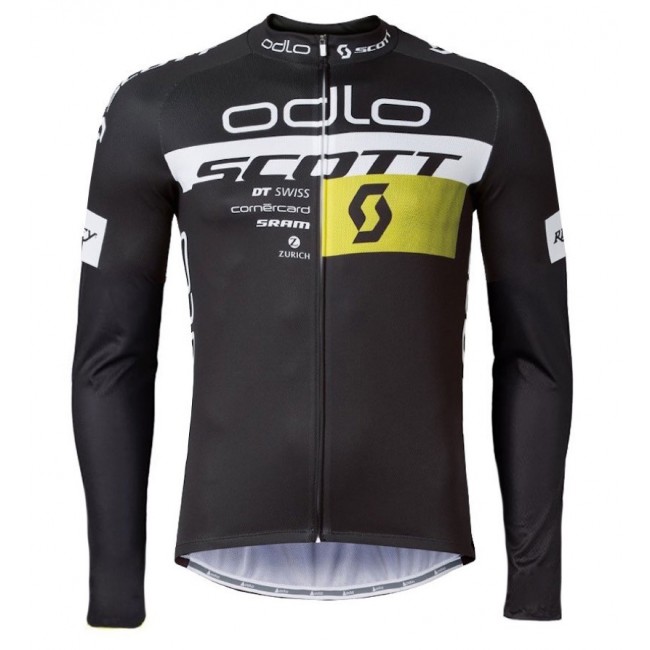 2016 Scott ODLO Team nero Maglie Ciclismo Manica Lunga 80556-GM 2016 Scott ODLO Team nero Maglie Ciclismo Manica Lunga 80556-GM