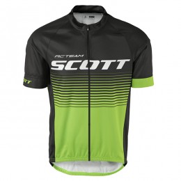 2017 Scott Rc nero verde Maglia Ciclismo Manica Corta 10033-WR
