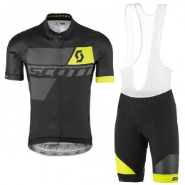 2017 Scott nero giallo Nuovo abbigliamento Ciclismo Completo Maglia Ciclismo Corta e Salopette 14214-HP