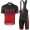 2017 Scott Rc nero Rosso Nuovo abbigliamento Ciclismo Completo Maglia Ciclismo Corta e Salopette 23251-HT