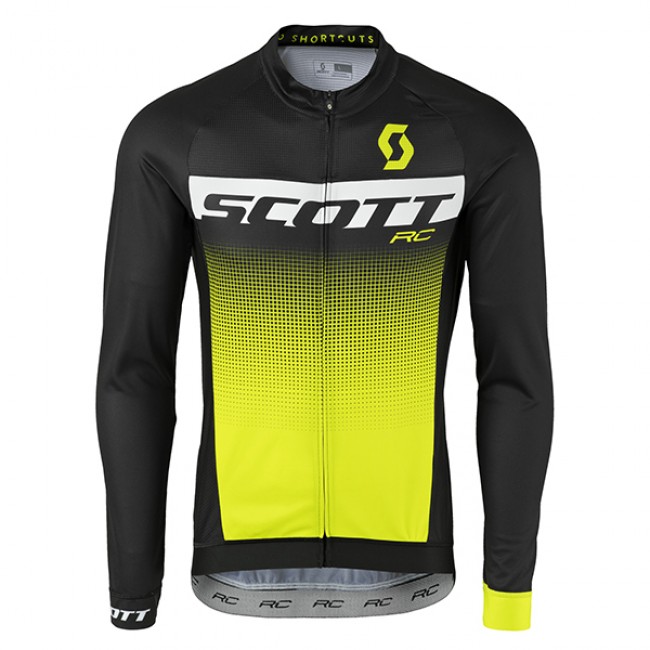 2017 Scott Rc nero bianco giallo Maglie Ciclismo Manica Lunga 39238-XQ 2017 Scott Rc nero bianco giallo Maglie Ciclismo Manica Lunga 39238-XQ