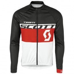 2016 Scott Team nero -Rosso -bianco Maglie Ciclismo Manica Lunga 52610-RJ