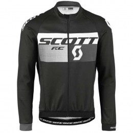 2016 Scott RC nero -gris Maglie Ciclismo Manica Lunga 65290-QN