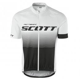 2017 Scott Rc bianco nero Maglia Ciclismo Manica Corta Outlet 65852-RE