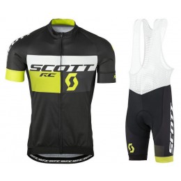 2016 Scott RC nero giallo Nuovo abbigliamento Ciclismo Completo Maglia Ciclismo Corta e Salopette 66881-LJ