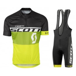 2016 Scott nero verde giallo Nuovo abbigliamento Ciclismo Completo Maglia Ciclismo Corta e Salopette 67061-EW