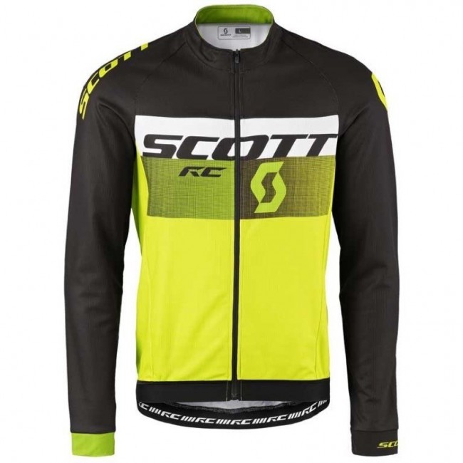 2016 Scott RC nero -bianco -verde Fluo Maglie Ciclismo Manica Lunga 79622-JO 2016 Scott RC nero -bianco -verde Fluo Maglie Ciclismo Manica Lunga 79622-JO