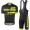 2017 Scott Rc nero giallo Nuovo abbigliamento Ciclismo Completo Maglia Ciclismo Corta e Salopette 82783-MV