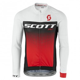 2017 Scott Rc bianco nero Rosso Maglie Ciclismo Manica Lunga 93470-WQ