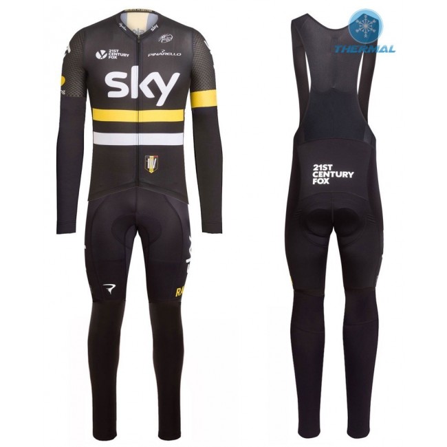 2016 Team Sky IV nero -giallo Thermo Squadre Pro Abbigliamento Ciclismo Maglia Ciclismo Manica Lunga e Salopette Lunga 22811-HX 2016 Team Sky IV nero -giallo Thermo Squadre Pro Abbigliamento Ciclismo Maglia Ciclismo Manica Lunga e Salopette Lunga 22811-HX
