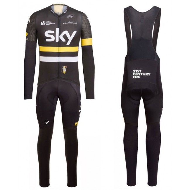2016 Team Sky IV nero -giallo Squadre Pro Abbigliamento Ciclismo Maglia Ciclismo Manica Lunga e Salopette Lunga 36508-RJ 2016 Team Sky IV nero -giallo Squadre Pro Abbigliamento Ciclismo Maglia Ciclismo Manica Lunga e Salopette Lunga 36508-RJ