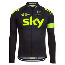 2016 Sky Team Fluo edizione Maglie Ciclismo Manica Lunga 74683-YK