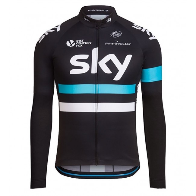 2016 Team Sky Pro nero Maglie Ciclismo Manica Lunga 86114-UG 2016 Team Sky Pro nero Maglie Ciclismo Manica Lunga 86114-UG
