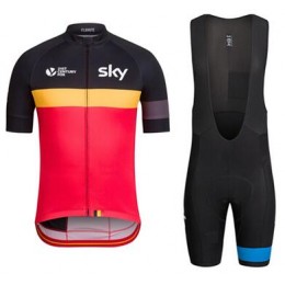 2016 SKY Belgium Nuovo abbigliamento Ciclismo Completo Maglia Ciclismo Corta e Salopette 93032-PU