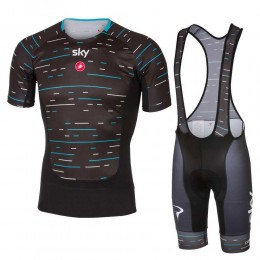 Sky Pro 2017 Prosecco abbigliamento Ciclismo Completo Maglia Ciclismo Corta e Salopette nero 27553-PD