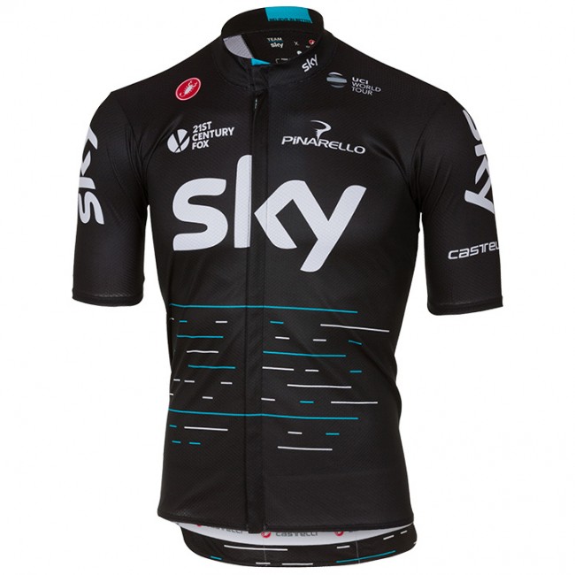 2017 Sky Pro Maglia Ciclismo Manica Corta nero 50584-BV 2017 Sky Pro Maglia Ciclismo Manica Corta nero 50584-BV