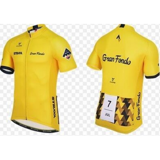 2016 Strava Maglia Ciclismo Manica Corta giallo 23498-IQ 2016 Strava Maglia Ciclismo Manica Corta giallo 23498-IQ