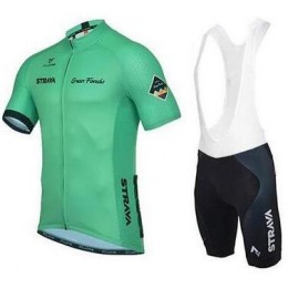 2016 Strava verde Nuovo abbigliamento Ciclismo Completo Maglia Ciclismo Corta e Salopette 49042-EA