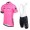 2016 Strava rose Nuovo abbigliamento Ciclismo Completo Maglia Ciclismo Corta e Salopette 69205-PT