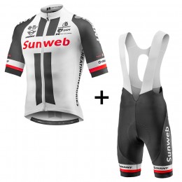 2017 Sunweb Pro bianco abbigliamento Ciclismo Completo Maglia Ciclismo Corta e Salopette 26577-NT