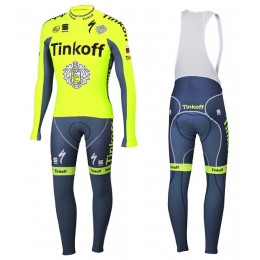 2016 Tinkoff Race Team Squadre Pro Abbigliamento Ciclismo Maglia Ciclismo Manica Lunga e Salopette Lunga 12606-VC