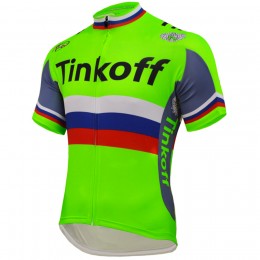 2016 Tinkoff Saxo Bank Maglia Ciclismo Manica Corta verde 41377-NP