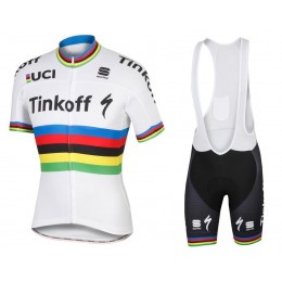 2016 TINKOFF World Champion Nuovo abbigliamento Ciclismo Completo Maglia Ciclismo Corta e Salopette 50620-MD