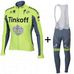 Tinkoff Saxo Bank 2016 Nuovo Abbigliamento Ciclismo Maglia Ciclismo Manica Lunga e Salopette Lunga 65141-OL