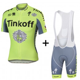Tinkoff Saxo Bank 2016 Nuovo abbigliamento Ciclismo Completo Maglia Ciclismo Corta e Salopette 75674-AI