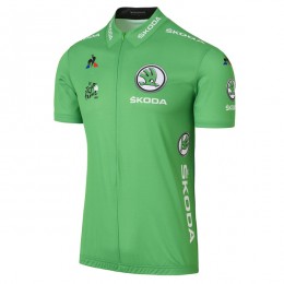 2017 Tour de France verde abbigliamento Maglie Ciclismo Manica Corta 10635-RC