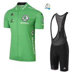 2017 Tour de France verde abbigliamento Maglie Ciclismo Manica Corta et Salopette Ciclismo nero 32457-QO