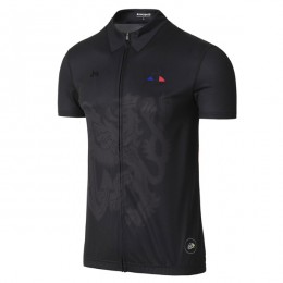 2017 Tour de France nero abbigliamento Maglie Ciclismo Manica Corta 70199-KL