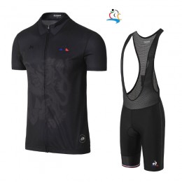 2017 Tour de France nero abbigliamento Maglie Ciclismo Manica Corta et Salopette Ciclismo nero 99871-SV