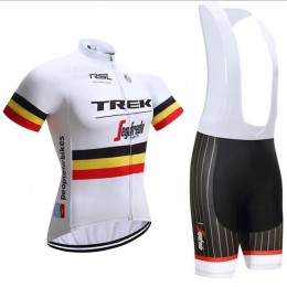 Trek Segafredo 2017 Nuovo abbigliamento Ciclismo Completo Maglia Ciclismo Corta e Salopette bianco 72126-IR