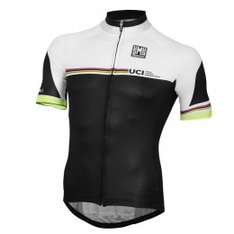 2016 UCI WORLD CHAMPION LEADER Maglia Ciclismo Manica Corta Rainbow Line 25707-LZ