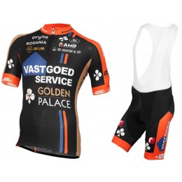 2016 VASTGOEDSERVICE -GOLDEN PALACE Nuovo abbigliamento Ciclismo Completo Maglia Ciclismo Corta e Salopette 15320-IX
