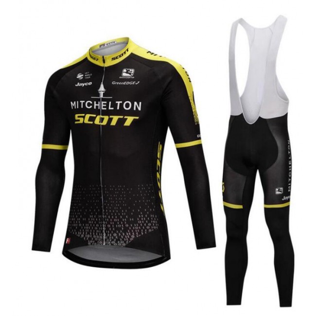 Mitchelton-Scott Pro 2018 Abbigliamento Ciclismo Maglia Ciclismo Manica Lunga e Salopette Lunga 98128UF Mitchelton-Scott Pro 2018 Abbigliamento Ciclismo Maglia Ciclismo Manica Lunga e Salopette Lunga 98128UF