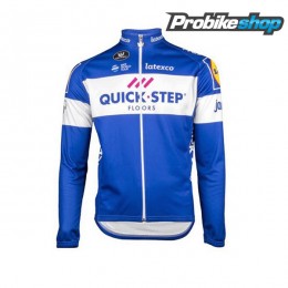 2018 Quick Step Floors blu Maglia Ciclismo Manica Lunga 37528LA
