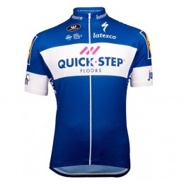 2018 Quick Step Floors blu Maglia Ciclismo Manica Corta 69818NE