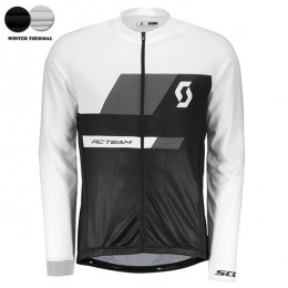 2018 SCOTT RC Pro winter thermal fleece Maglia Ciclismo Manica Lunga 68626HY