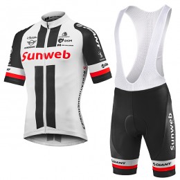 2018 Sunweb Giant abbigliamento Ciclismo Completo Maglia Ciclismo Corta e Salopette 34411PL