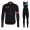 Completo Ciclismo 2019 Rapha RCC nero-Rose thermique Maglia Ciclismo Manica Lunga e Salopette Lunga