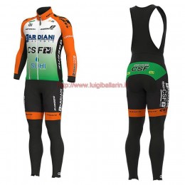 Completo Ciclismo 2019 Bardiani CSF Maglia Ciclismo Manica Lunga e Salopette