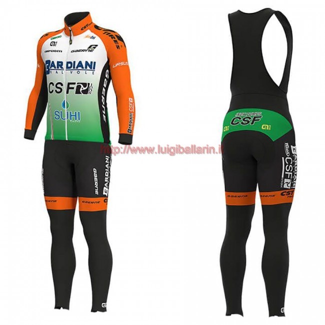 Completo Ciclismo 2019 Bardiani CSF Maglia Ciclismo Manica Lunga e Salopette Completo Ciclismo 2019 Bardiani CSF Maglia Ciclismo Manica Lunga e Salopette