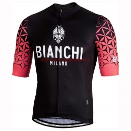 Completo Ciclismo 2019 Bianchi Milano Conca nero-rosso Maglia Ciclismo Manica Corta