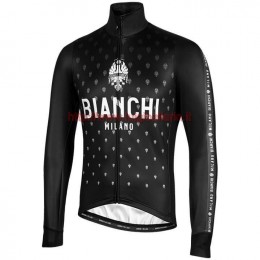 Completo Ciclismo 2019 Bianchi Milano FT nero Maglia Ciclismo Manica Lunga