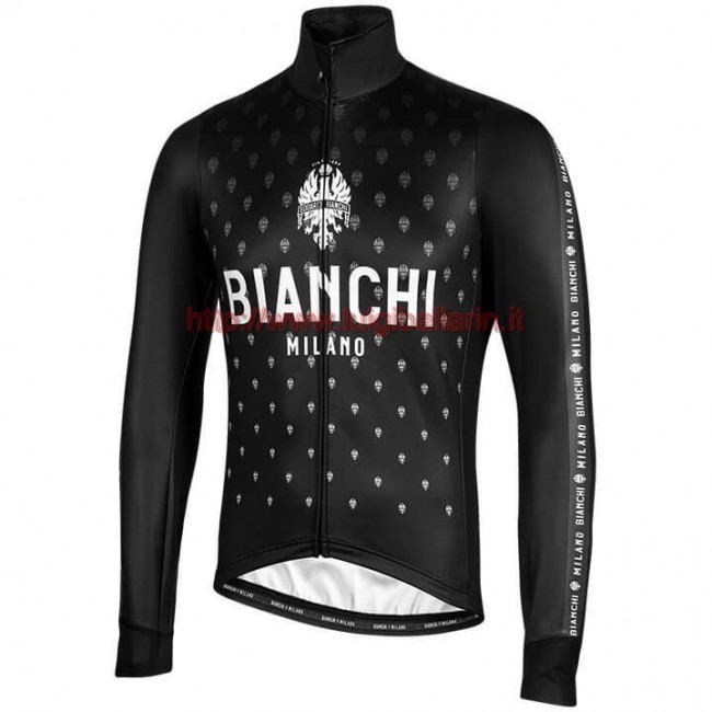 Completo Ciclismo 2019 Bianchi Milano FT nero Maglia Ciclismo Manica Lunga Completo Ciclismo 2019 Bianchi Milano FT nero Maglia Ciclismo Manica Lunga